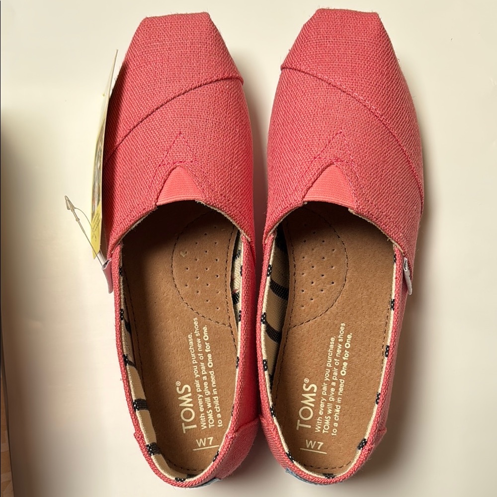 Toms Cactus Flower Canvas Slip-Ons